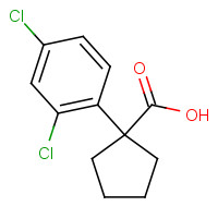 61023-76-5 1-(2,4-dichlorophenyl)cyclopentane-1-carboxylic acid chemical structure
