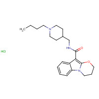 178273-87-5 N-[(1-butylpiperidin-4-yl)methyl]-3,4-dihydro-2H-[1,3]oxazino[3,2-a]indole-10-carboxamide;hydrochloride chemical structure