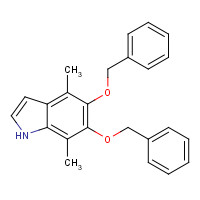 97073-53-5 4,7-dimethyl-5,6-bis(phenylmethoxy)-1H-indole chemical structure