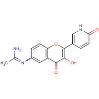 1187087-59-7 N'-[3-hydroxy-4-oxo-2-(6-oxo-1H-pyridin-3-yl)chromen-6-yl]ethanimidamide chemical structure