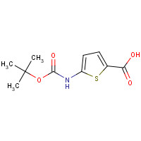 1094071-11-0 5-[(2-methylpropan-2-yl)oxycarbonylamino]thiophene-2-carboxylic acid chemical structure