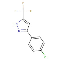 142623-90-3 3-(4-chlorophenyl)-5-(trifluoromethyl)-1H-pyrazole chemical structure