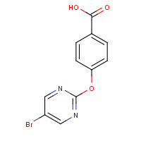 1086379-56-7 4-(5-bromopyrimidin-2-yl)oxybenzoic acid chemical structure