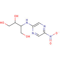 89690-76-6 3-[(5-nitropyrazin-2-yl)amino]butane-1,2,4-triol chemical structure