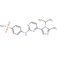 602306-29-6 4-(2-methyl-3-propan-2-ylimidazol-4-yl)-N-(4-methylsulfonylphenyl)pyrimidin-2-amine chemical structure