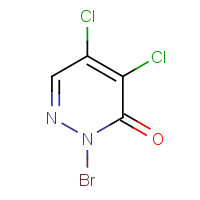 51451-06-0 2-bromo-4,5-dichloropyridazin-3-one chemical structure