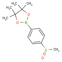 1016641-70-5 4,4,5,5-tetramethyl-2-(4-methylsulfinylphenyl)-1,3,2-dioxaborolane chemical structure