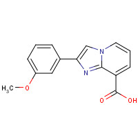 133427-31-3 2-(3-methoxyphenyl)imidazo[1,2-a]pyridine-8-carboxylic acid chemical structure