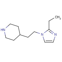 130517-01-0 4-[2-(2-ethylimidazol-1-yl)ethyl]piperidine chemical structure