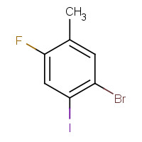 202865-75-6 1-bromo-4-fluoro-2-iodo-5-methylbenzene chemical structure