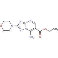 113967-66-1 ethyl 7-amino-2-morpholin-4-yl-[1,2,4]triazolo[1,5-a]pyrimidine-6-carboxylate chemical structure