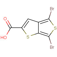 1024594-86-2 4,6-dibromothieno[2,3-c]thiophene-2-carboxylic acid chemical structure