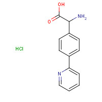 1135818-89-1 2-amino-2-(4-pyridin-2-ylphenyl)acetic acid;hydrochloride chemical structure