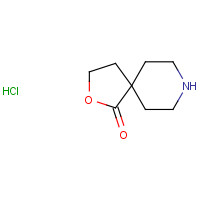 4427-25-2 2-oxa-8-azaspiro[4.5]decan-1-one;hydrochloride chemical structure