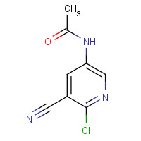 72587-13-4 N-(6-chloro-5-cyanopyridin-3-yl)acetamide chemical structure