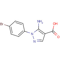 438243-87-9 5-amino-1-(4-bromophenyl)pyrazole-4-carboxylic acid chemical structure