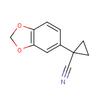 33522-14-4 1-(1,3-benzodioxol-5-yl)cyclopropane-1-carbonitrile chemical structure