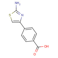 216959-94-3 4-(2-amino-1,3-thiazol-4-yl)benzoic acid chemical structure
