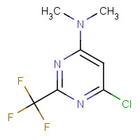 866648-53-5 6-chloro-N,N-dimethyl-2-(trifluoromethyl)pyrimidin-4-amine chemical structure