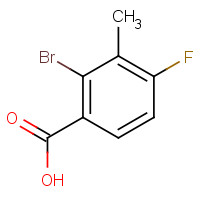 1373412-97-5 2-bromo-4-fluoro-3-methylbenzoic acid chemical structure