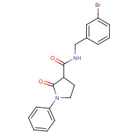 951575-28-3 N-[(3-bromophenyl)methyl]-2-oxo-1-phenylpyrrolidine-3-carboxamide chemical structure