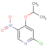 1462950-90-8 2-chloro-5-nitro-4-propan-2-yloxypyridine chemical structure