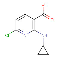 1256826-07-9 6-chloro-2-(cyclopropylamino)pyridine-3-carboxylic acid chemical structure