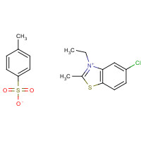 63149-16-6 5-chloro-3-ethyl-2-methyl-1,3-benzothiazol-3-ium;4-methylbenzenesulfonate chemical structure