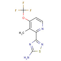 1179360-40-7 3-[3-methyl-4-(trifluoromethoxy)pyridin-2-yl]-1,2,4-thiadiazol-5-amine chemical structure
