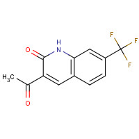 578019-94-0 3-acetyl-7-(trifluoromethyl)-1H-quinolin-2-one chemical structure
