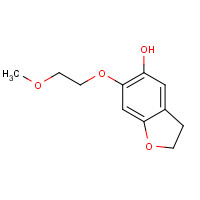 119795-17-4 6-(2-methoxyethoxy)-2,3-dihydro-1-benzofuran-5-ol chemical structure