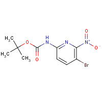 1211333-19-5 tert-butyl N-(5-bromo-6-nitropyridin-2-yl)carbamate chemical structure
