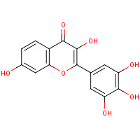 490-31-3 3,7-dihydroxy-2-(3,4,5-trihydroxyphenyl)chromen-4-one chemical structure