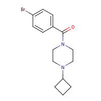1000405-25-3 (4-bromophenyl)-(4-cyclobutylpiperazin-1-yl)methanone chemical structure