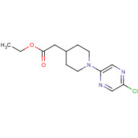 1388144-55-5 ethyl 2-[1-(5-chloropyrazin-2-yl)piperidin-4-yl]acetate chemical structure