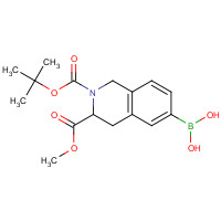 897375-70-1 [3-methoxycarbonyl-2-[(2-methylpropan-2-yl)oxycarbonyl]-3,4-dihydro-1H-isoquinolin-6-yl]boronic acid chemical structure
