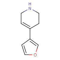1342026-40-7 4-(furan-3-yl)-1,2,3,6-tetrahydropyridine chemical structure