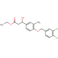 1202577-44-3 ethyl 3-[4-[(3,4-dichlorophenyl)methoxy]-3-methylphenyl]-3-hydroxypropanoate chemical structure