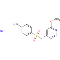 38006-08-5 sodium;(4-aminophenyl)sulfonyl-(6-methoxypyrimidin-4-yl)azanide chemical structure