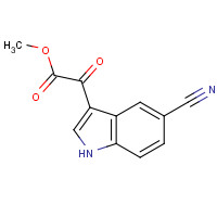 202124-88-7 methyl 2-(5-cyano-1H-indol-3-yl)-2-oxoacetate chemical structure