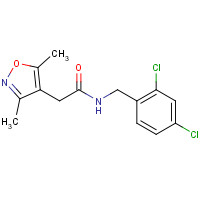 959863-31-1 N-[(2,4-dichlorophenyl)methyl]-2-(3,5-dimethyl-1,2-oxazol-4-yl)acetamide chemical structure