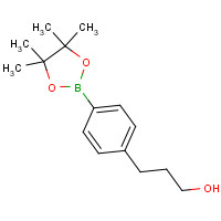 651030-57-8 3-[4-(4,4,5,5-tetramethyl-1,3,2-dioxaborolan-2-yl)phenyl]propan-1-ol chemical structure