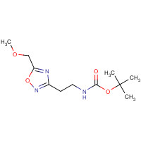 1244059-16-2 tert-butyl N-[2-[5-(methoxymethyl)-1,2,4-oxadiazol-3-yl]ethyl]carbamate chemical structure