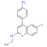950852-95-6 4-(4-aminophenyl)-6-chloro-N-ethylquinolin-2-amine chemical structure