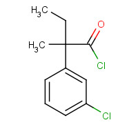 1040860-81-8 2-(3-chlorophenyl)-2-methylbutanoyl chloride chemical structure