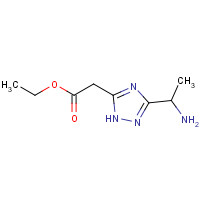 936940-52-2 ethyl 2-[3-(1-aminoethyl)-1H-1,2,4-triazol-5-yl]acetate chemical structure