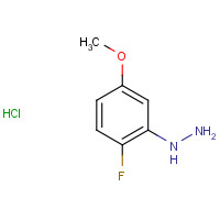1198283-29-2 (2-fluoro-5-methoxyphenyl)hydrazine;hydrochloride chemical structure