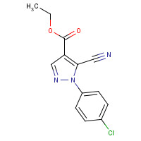98476-27-8 ethyl 1-(4-chlorophenyl)-5-cyanopyrazole-4-carboxylate chemical structure