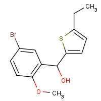842135-06-2 (5-bromo-2-methoxyphenyl)-(5-ethylthiophen-2-yl)methanol chemical structure