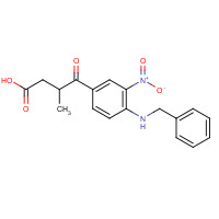 85633-97-2 4-[4-(benzylamino)-3-nitrophenyl]-3-methyl-4-oxobutanoic acid chemical structure